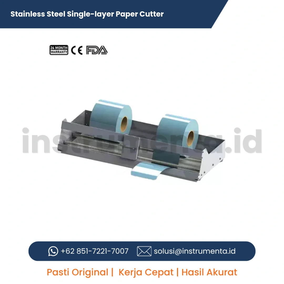 Stainless Steel Single-layer Paper Cutter Scitek Alat Pemotong Kantong Sterilisasi Manual Bahan Baja Tahan Karat untuk CSSD dan Klinik